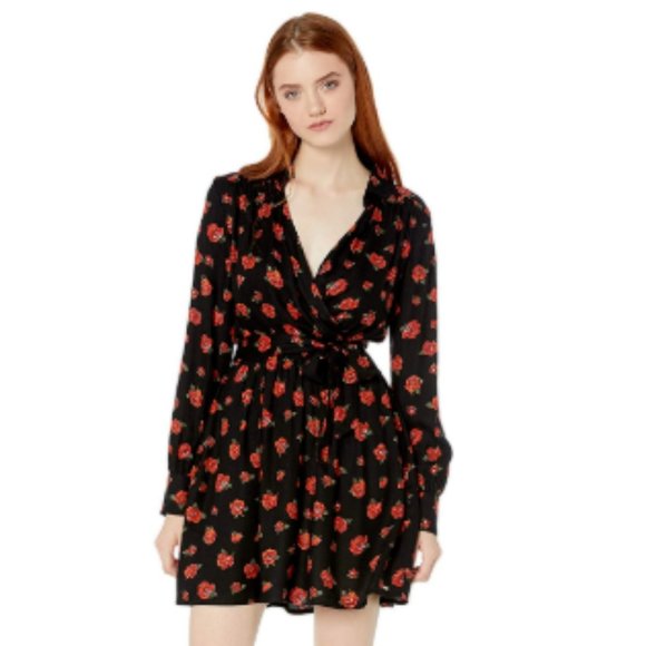 VOLCOM Women's Midi Dress Lil Fitted Long Sleeve Size: S (4-6)  - Picture 4 of 5